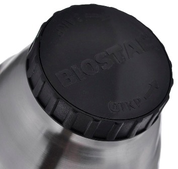 Термос с узким горлом Biostal Биосталь NBP-C для напитков - глухая пробка с каналами