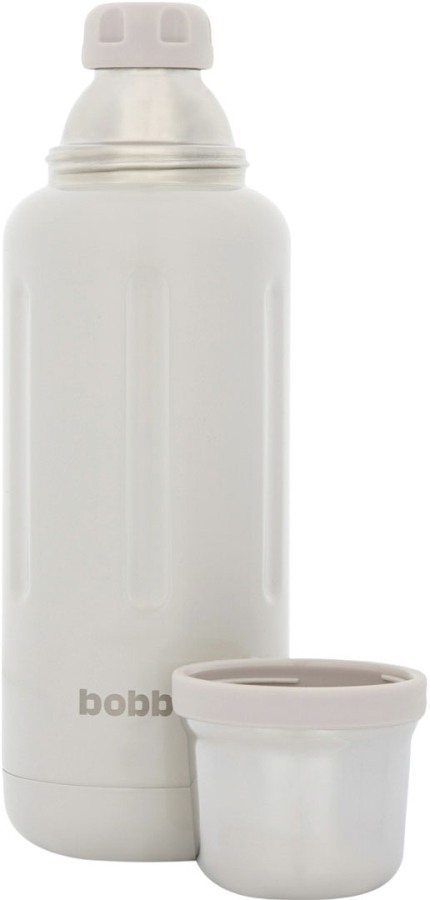 Термос в футляре bobber Flask 1 литр Sand Grey - пробка и крышка-чашка
