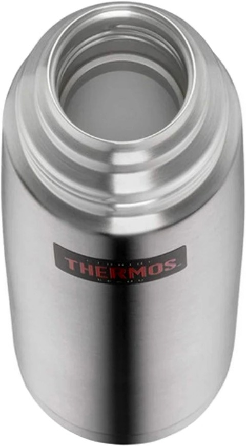Классический термос с кнопкой Thermos FBB Grey - узкое горло