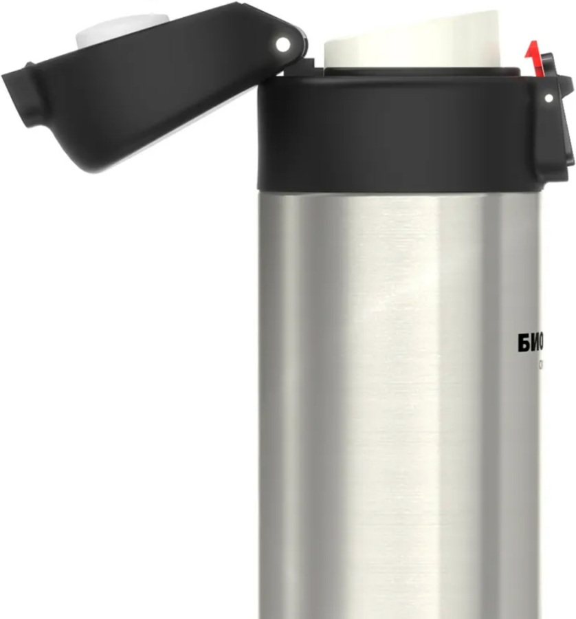 Термос питьевой Биосталь NMU с поилкой - крышка с силиконовым уплотнителем и замочком