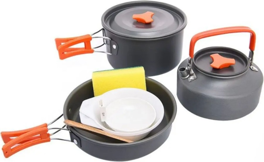 Туристический набор посуды Camping из 3 предметов - полный комплект