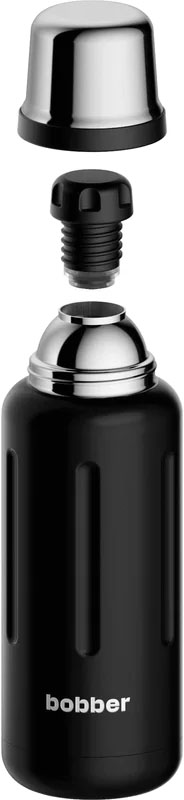 Термос в футляре bobber Flask 1 литр Black Coffee - разобранный вид