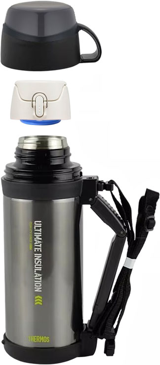 Литровый термос для напитков Thermos FFW-1000 с ручкой - узкое горло