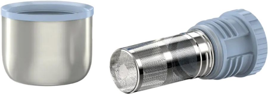 Термос из нержавеющей стали Biostal Биосталь NB-Z с ситом - кружка-чашка и пробка с ситом