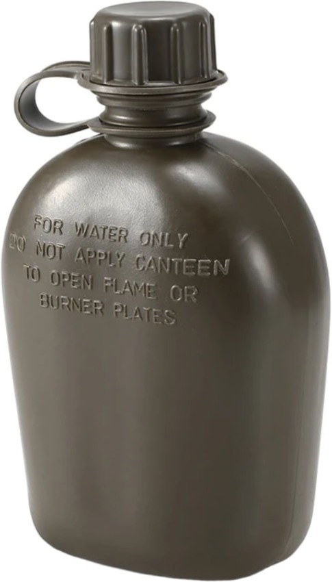 Армейская фляжка с котелком Military Flask в чехле 1 литр - откидная пробка