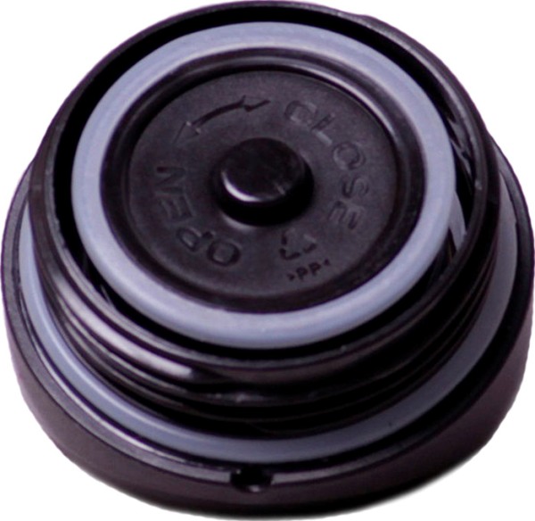 Цветная термокружка с кнопкой Kamille 450 мл - пробка с кнопкой