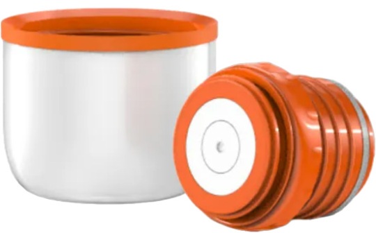 Цветной термос для напитков Биосталь NB-C с кнопкой - крышка-чашка и пробка с кнопкой