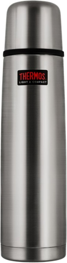Классический термос с кнопкой Thermos FBB Grey - классическая удобная форма